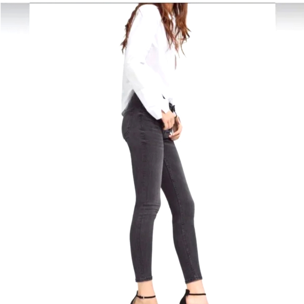 ZARA TRAFALUC DENIM MAKERS.HIGH WAIST. SKINNY. BLACK WASH. SIZE 10. USED.